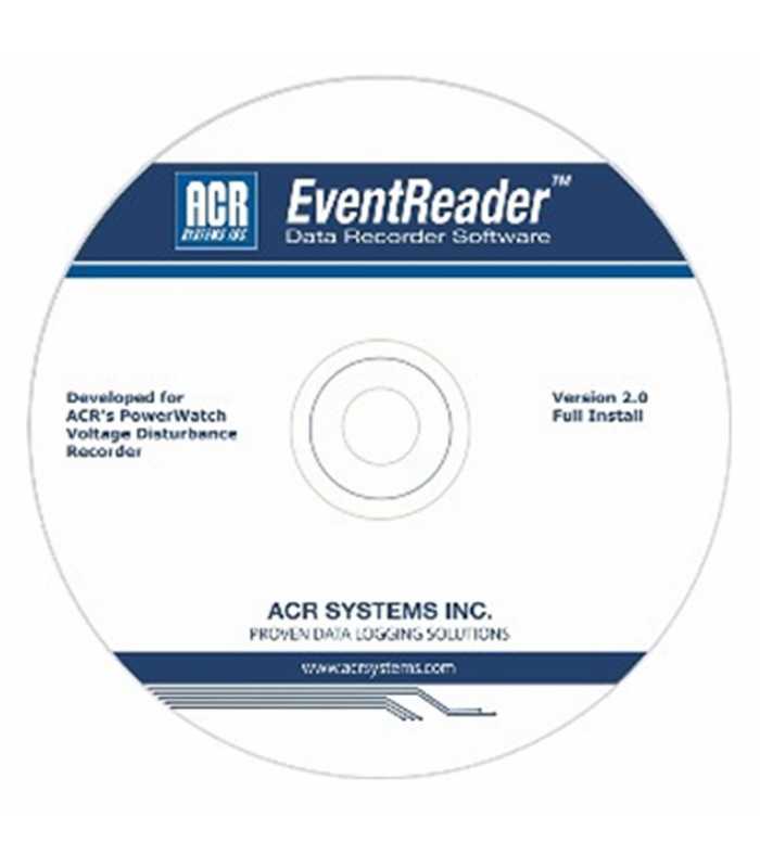 ACR Systems EventReader [01-0233] Easy-to-use power Quality Analysis Software for PowerWatch