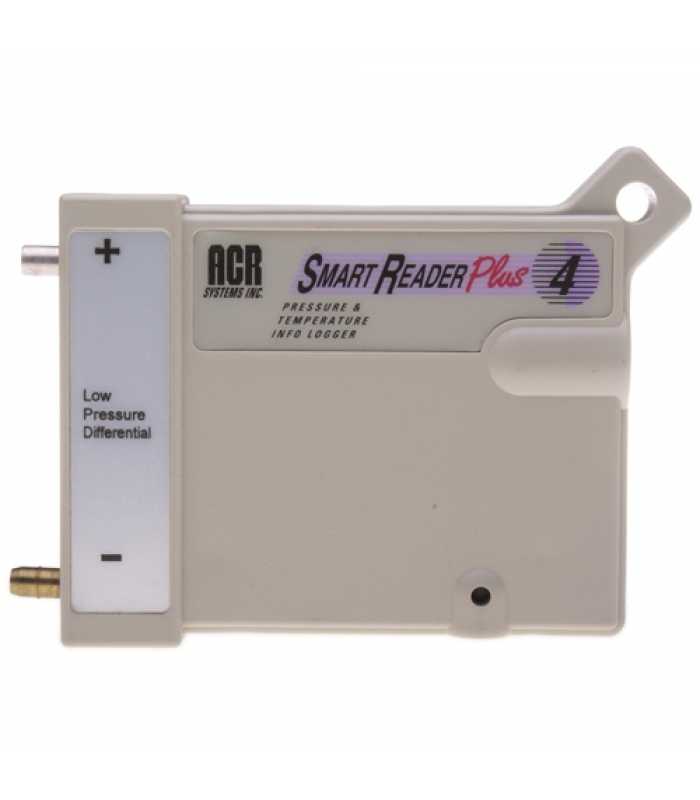 ACR Systems SmartReader Plus 4 LPD [01-0313] Two-Channel Low Pressure Differential and Temperature Data Logger, +/- 5 in. Water Column With 32 KB Memory , -40°C to 70°C (-40°F to 158°F)