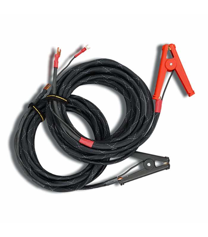 AEMC 2129.72 Replacement Test Leads, 25 ft. Kelvin Lead with Hippo Clamp