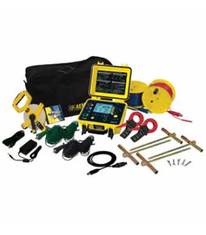 AEMC 6471 KIT-300FT [2135.50] 2-Point, 3-Point and 4-Point Multi-Function Ground Resistance Tester Kit w/ 300 ft Leads