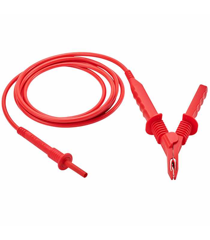 AEMC 2151.40 15 kV Lead, Red Guard with Integral Clip for Models 6550 and 6555 (45 ft)