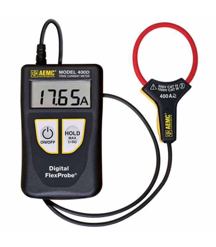 AEMC 4000D-14 (6 ft) [2153.32] w/6' Lead True-RMS AC FlexProbe Current Probe, 4000AAC, with 6 ft. Lead and 14 in. Sensor