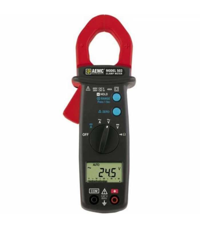 AEMC 503 [2117.22] 400AAC / DC, 600VAC / DC Professional Clamp-On Meter*DISCONTINUED SEE AEMC 505*