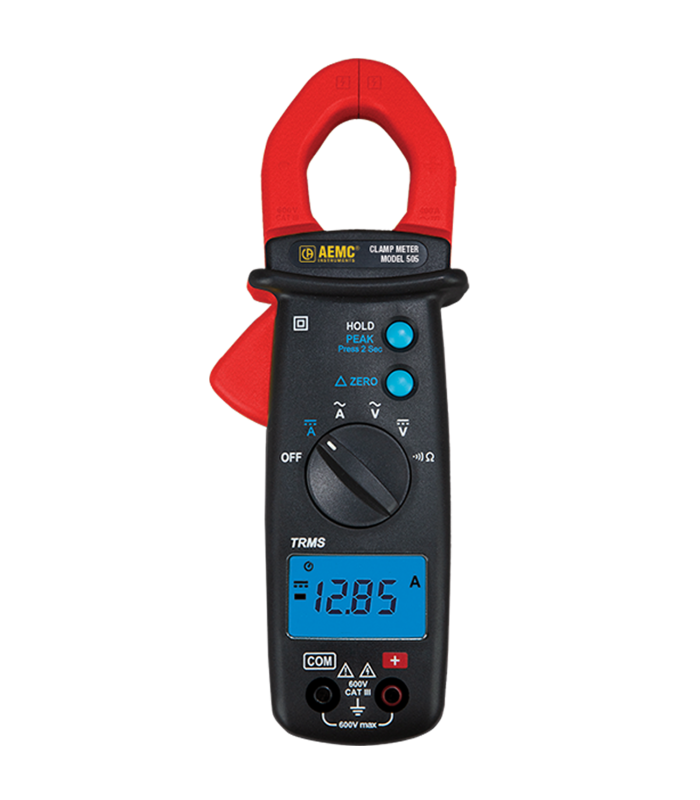 AEMC 505 [2139.82] 400AAC/DC, 600VAC/DC TRMS Clamp On Meter, Ohms, Continuity