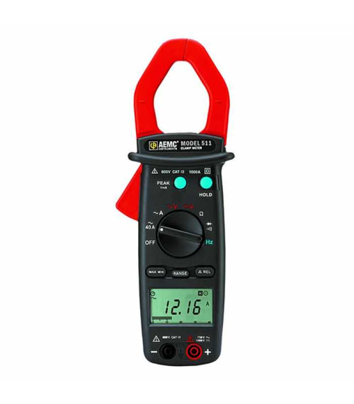 AEMC 511 [2117.67] 1000A AC, 600V AC / DC Professional Clamp-On Meter