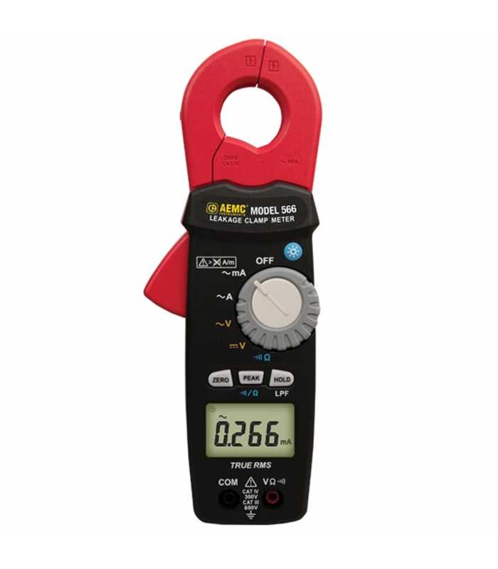 AEMC 566 [2139.83] 60 A AC/DC Clamp On Leakage Current Meter