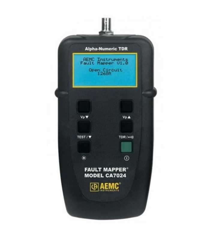AEMC CA7024 [2127.80] Fault Mapper Cable Length/Fault Tester with Alpha-Numeric TDR*DISCONTINUED SEE CA7027*