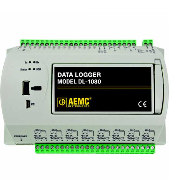 AEMC DL-1080 [2134.61] 8- 16-Channel Data Logger, w/out LCD Display*DISCONTINUED NO REPLACEMENT*