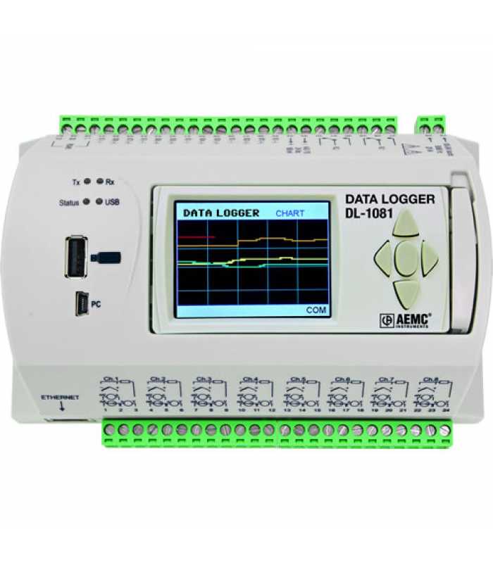 AEMC DL-1081 [2134.62] 8- 16-Channel Data Logger w/ LCD Display