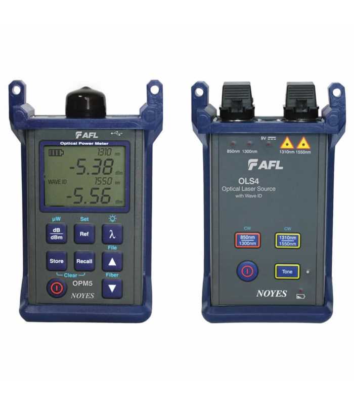 AFL SMLP5-5-LC [SMLP-55-0902PR] SM/MM Loss Test Kit with Reporting Software (850/1300/1310/1550), LC Connector