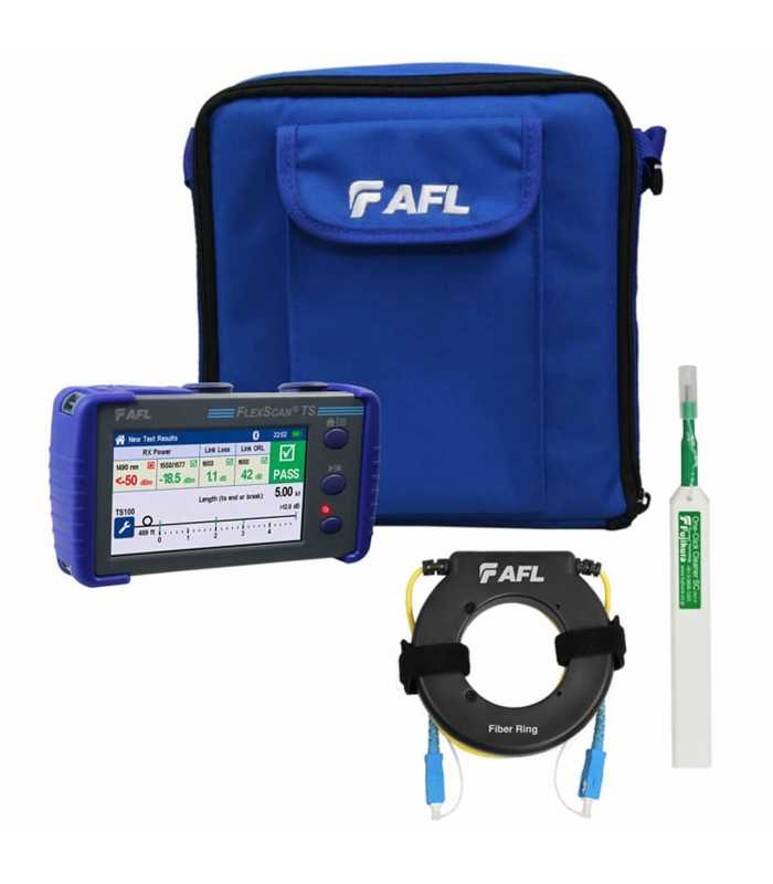 AFL TS100 [TS100-60-PLUS-P2] PON Fault Locator with Dual-wavelength OPM, Plus Kit