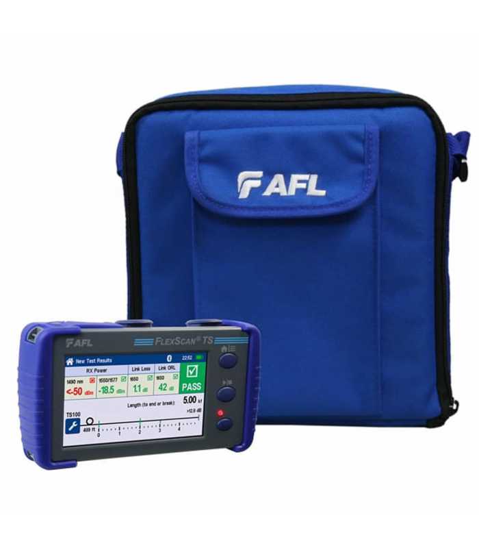 AFL TS100 [TS100-75-PLUS-P2] 1625 PON Troubleshooter with 1650 nm Blocking Filter, Dual-wave PON OPM, Plus Kit