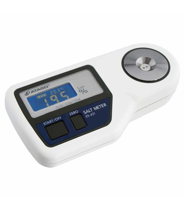Atago ES-421 [4211] Handheld Digital Salt Meter (Conductivity Method) 0.00 to 10.0% (g/100g) NaCl