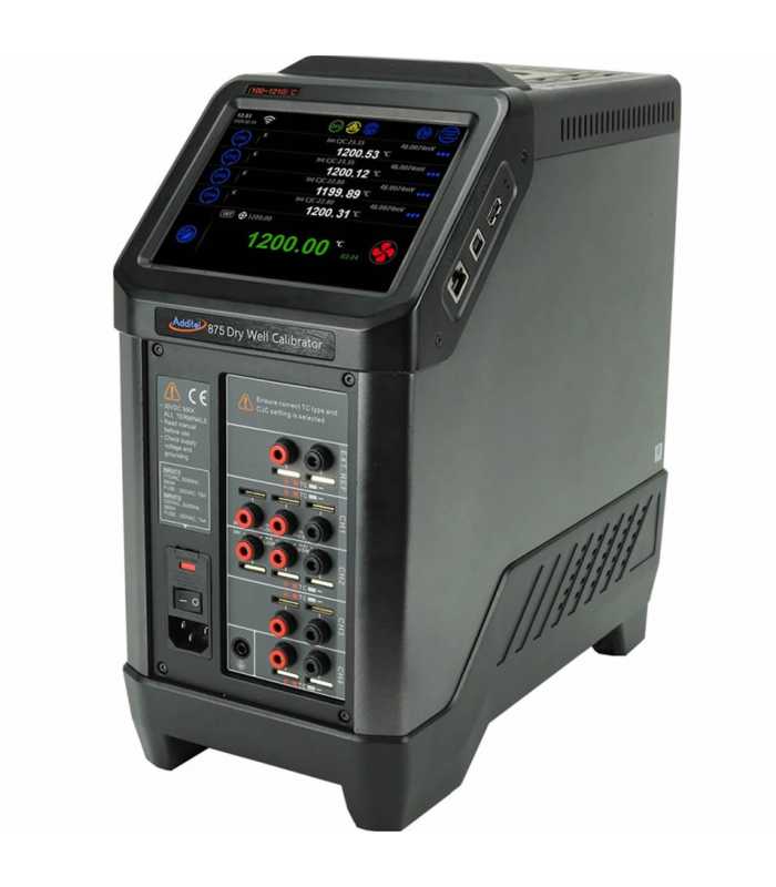 Additel ADT 875 [ADT875PC-G-660-220V] Dry Well Calibrator with Process Calibrator Option and Insert G, 33°C to 660°C, 220V