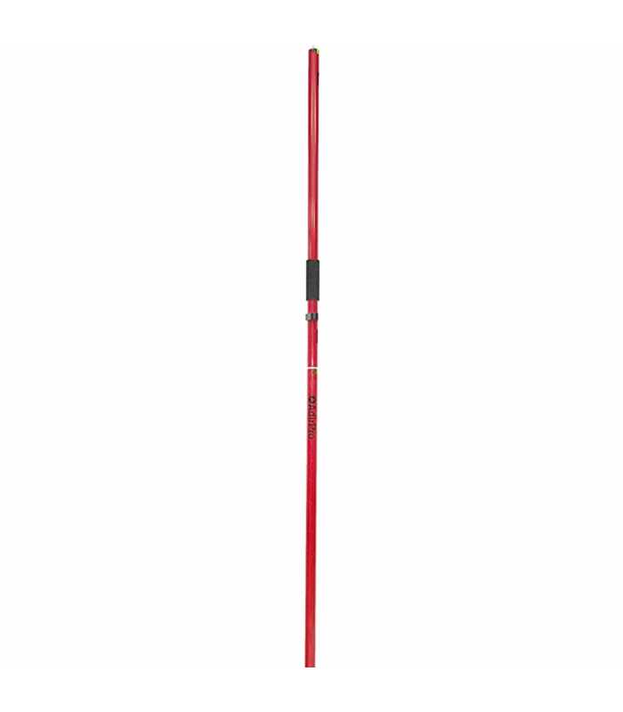 AdirPro 75110 [751-10] Two-Piece GNSS Aluminum Rover Rod with Cable Slot - Red