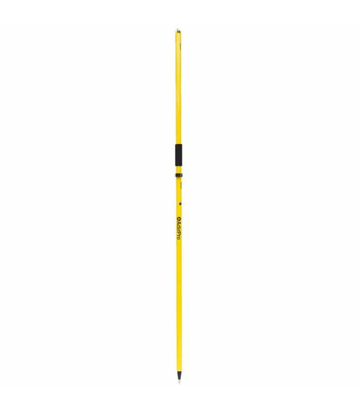 AdirPro 75111 [751-11] Two-Piece GNSS Aluminum Rover Rod with Cable Slot - Yellow