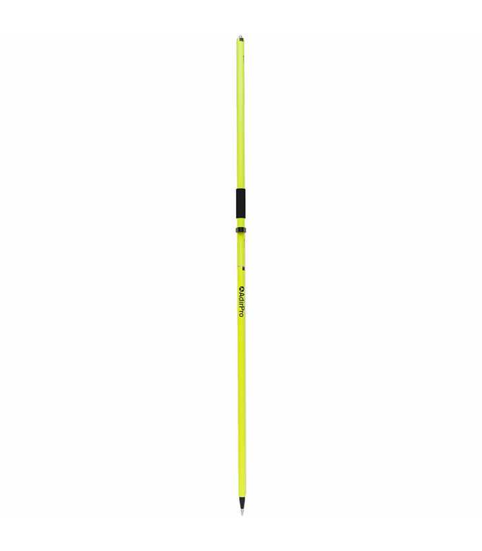 AdirPro 75113 [751-13] Two-Piece GNSS Aluminum Rover Rod with Cable Slot - Fluorescent Yellow