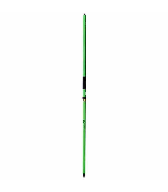 AdirPro 75113GRN [751-13-GRN] Two-Piece GNSS Aluminum Rover Rod with Cable Slot - Green