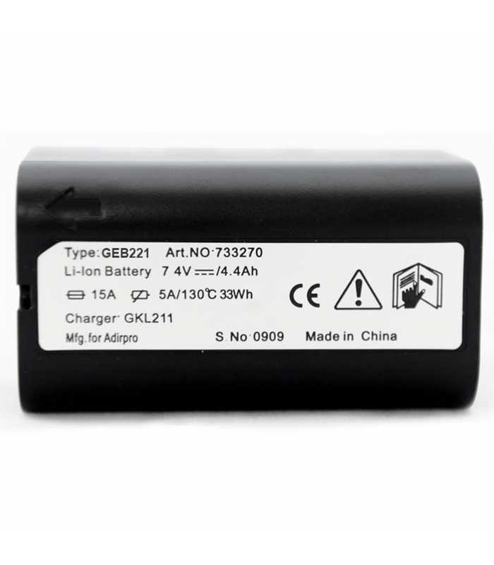 AdirPro GEB221 [77GEB221] Li-ion Battery for Total Stations, Lasers & GNSS Receivers (Leica Compatible)