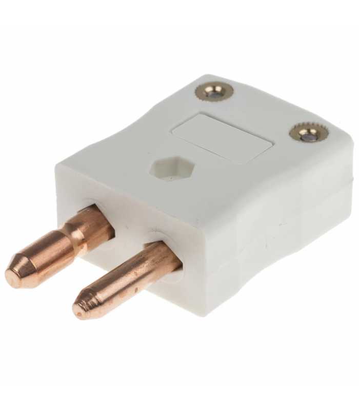 Ametek 120519 Thermocouple Male Plug, Type Cu-Cu, White