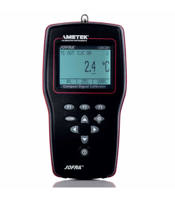 Ametek CSC201 [CSC201GCT] Signal Calibrator w/ Temperature Sensor Pt100, Large Padded Softcase and NIST Certificate