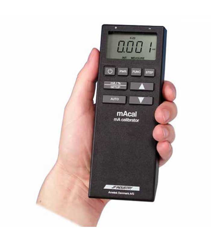 Ametek mAcal [mAcal-H] milliAmp Calibrator w/Accredited Certificate, ISO17025 Calibration Certificate