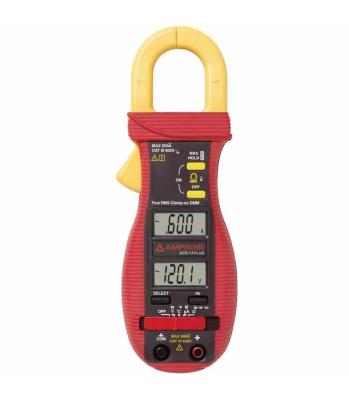 Amprobe ACD-14 PLUS [3086905] 600V/600A AC Dual Display Clamp Multimeter with Temperature