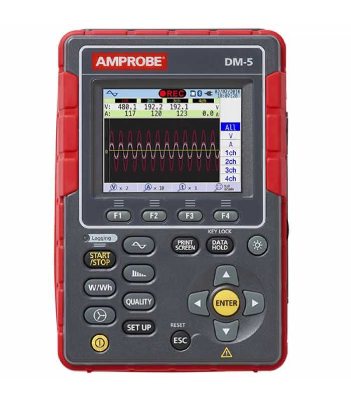 Amprobe DM-5 [4724171] High Performance Power Quality Tester, 3000 A