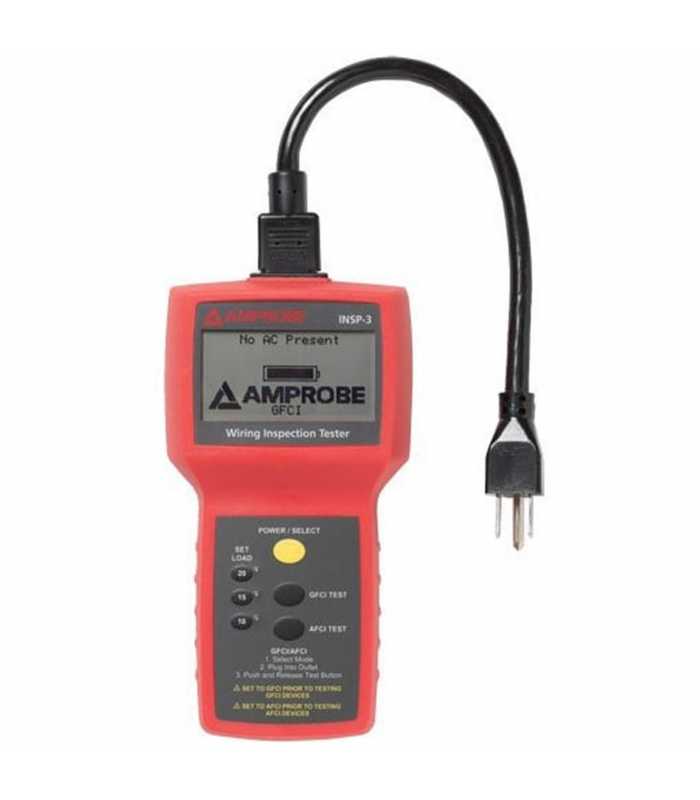 Amprobe INSP-3 [3503207] Wiring Inspector Circuit Tester with 10, 15 and 20 amps Load Testing *DIHENTIKAN LIHAT Extech CT70*