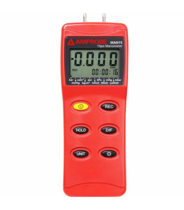 Amprobe MAN15 Differential Pressure Manometer up to 15 psi