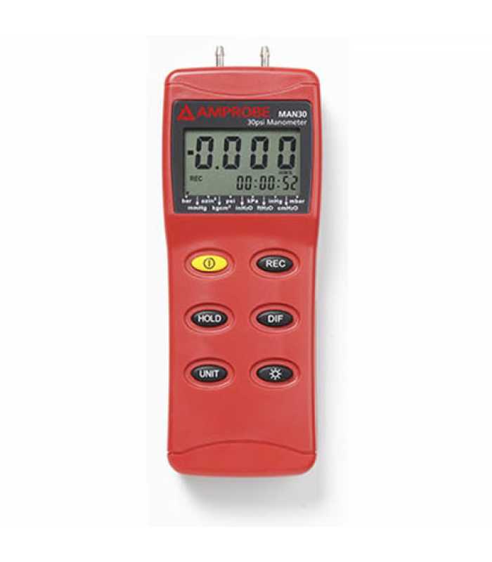 Amprobe MAN30 Differential Pressure Manometer up to 30 psi