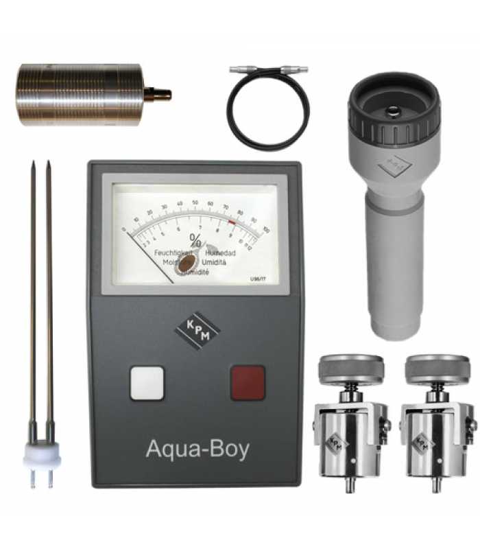 KPM Aqua-Boy KAMI [KAMI-209B] Cocoa Moisture Meter With Cup Electrode Stab Electrode, Cable and Holder