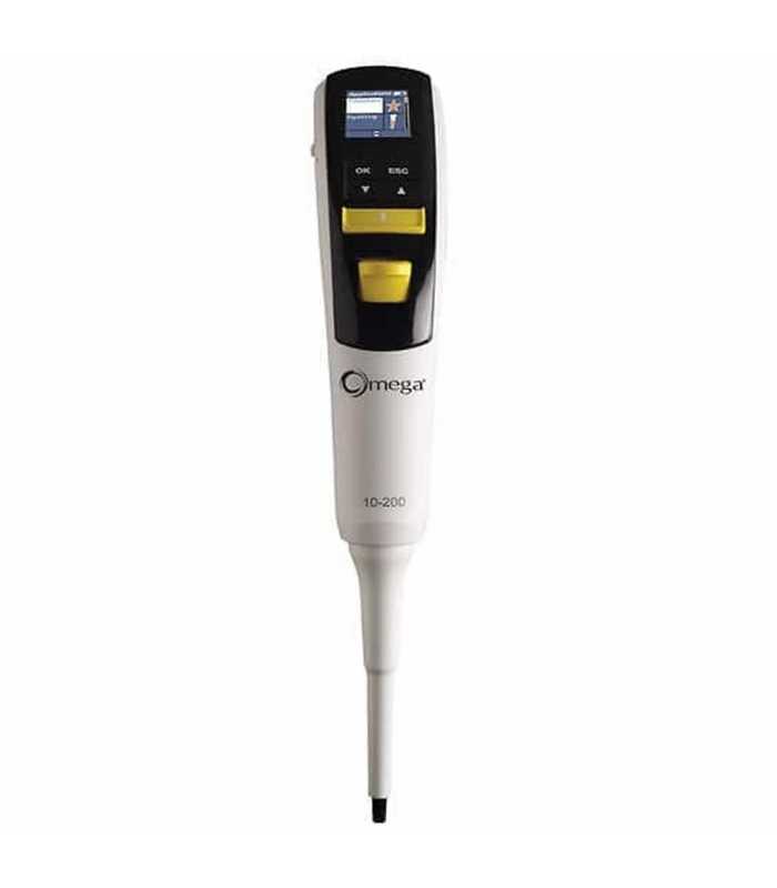Argos Technologies 24501-29 Omega Electronic Pipette, Single Channel, 250 to 5000 µL, 1/EA