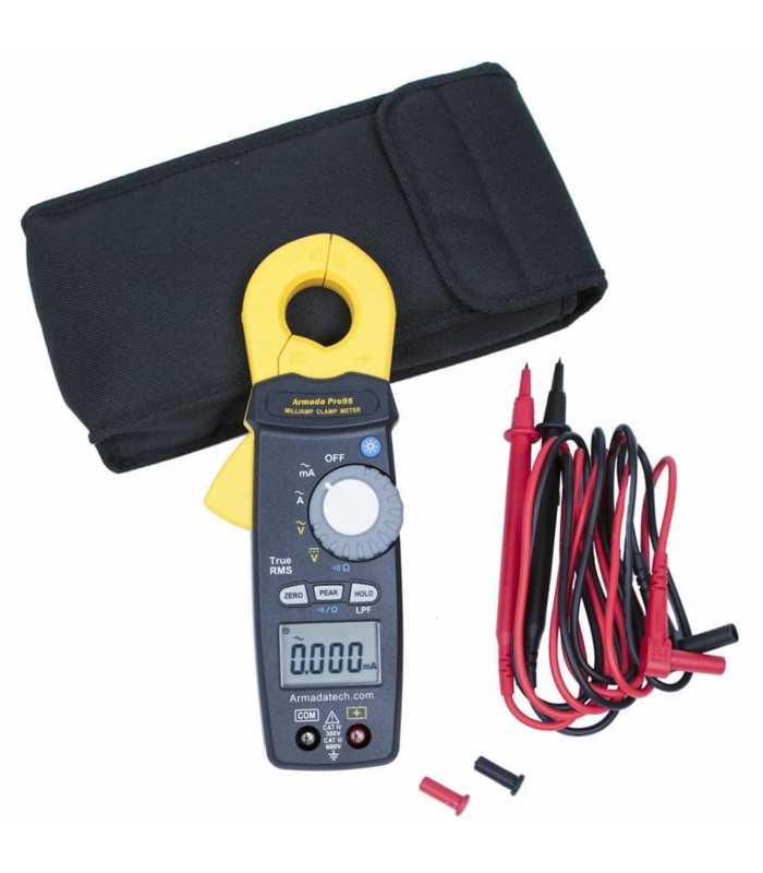 Armada Technologies Pro95i [PRO95I] Advanced True-RMS AC Leakage Clamp Meter with Resistance, 5mA-60A AC, 600V AC/DC
