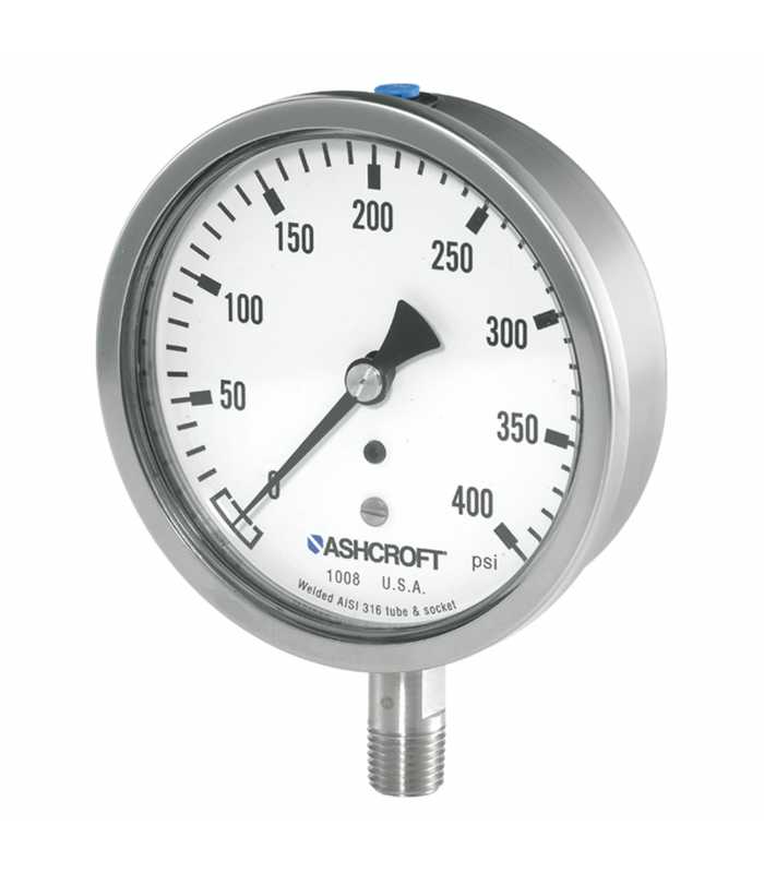 Ashcroft 1008S [501008S] Analog Pressure Gauge - 50mm (2") dial size