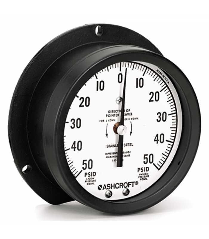 Ashcroft 1128 [451128] Differential Pressure Gauge 4.5 Dial size