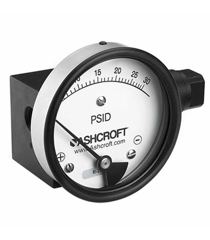 Ashcroft 1132 [451132] Differential Pressure Gauge, 1/4 NPT Female, 4.5in Dial Size