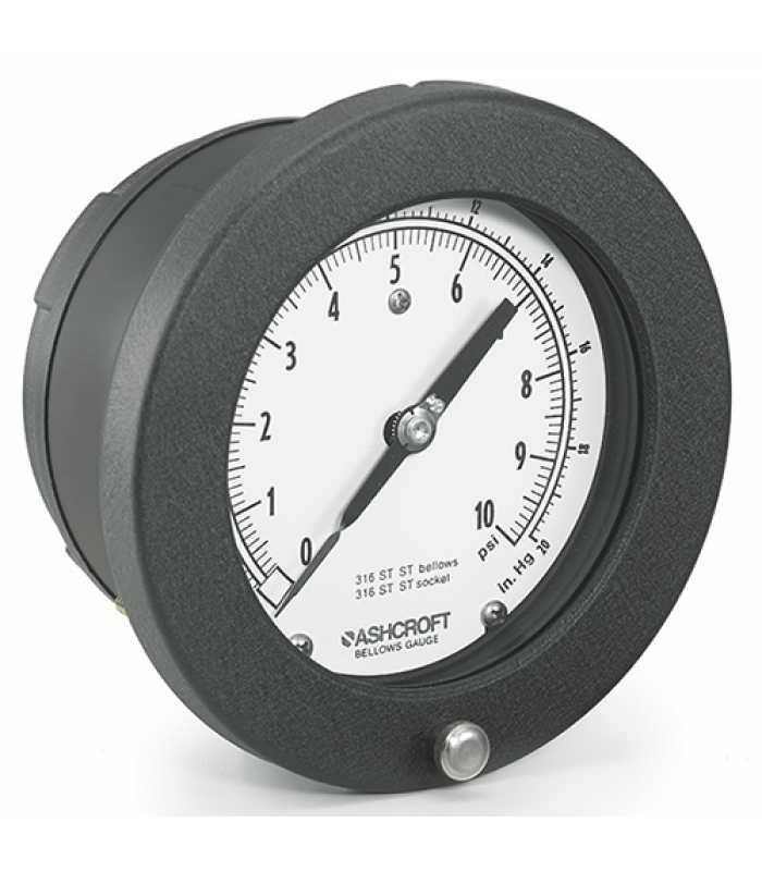 Ashcroft 1187 [451187] Analog Low Pressure Gauge 4.5 In Dial Size