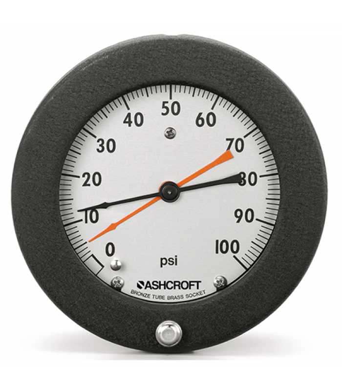 Ashcroft 1339 [451339] Duplex Pressure Gauge 4.5 In Dial Size