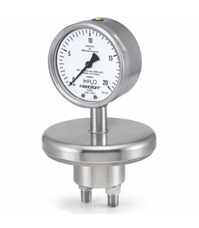 Ashcroft F5509 [10F5509] Differential Pressure Gauge, 4in (100mm) Dial Size