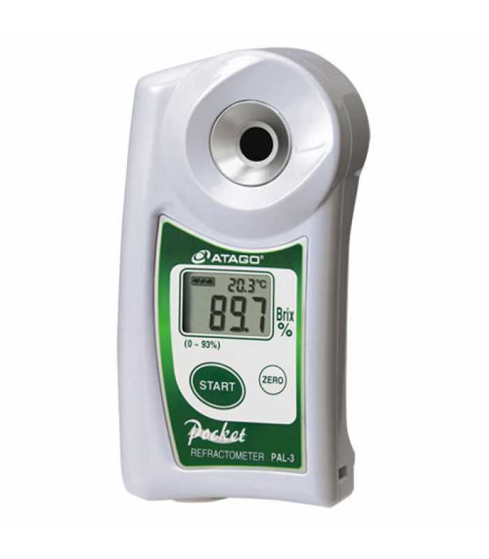 Atago PAL-3 [3830] Digital Refractometer, 0-93%, Brix
