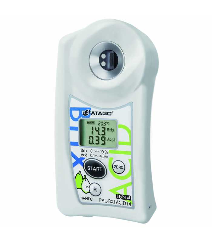 Atago PAL-BX/ACID14 (PEAR) [7114] Pocket Brix-Acidity Meter for Pear Master Kit, Brix : 0.0 to 90.0％, Acid : 0.10 to 4.00％ Measurement Range