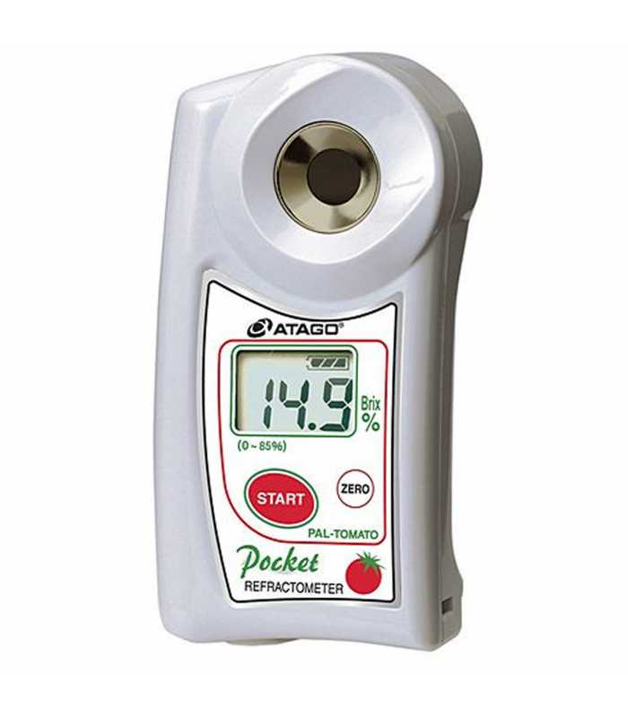Atago PAL-Tomato [3848] Handheld Digital Brix Refractometer, 0 to 85% Brix Scale Range