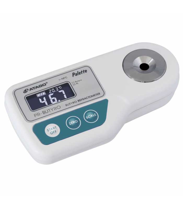 Atago PR-BUTYRO Palette [3454] Digital Portable Butyro and Refractive Index Refractometer, Butyro : 30.0 to 90.0 RI : 1.4450 to 1.4850 Measuring