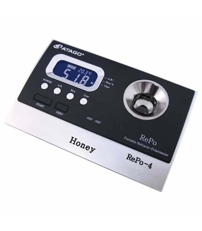 Atago RePo-4 [5014] Portable Refractometer & Polarimeter, Honey Total Analysis