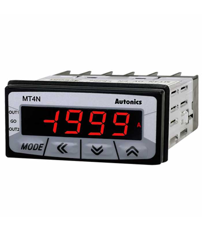[MT4N] Digital Panel Meter, 4-Digit, Small-sized (W48×H24mm) 