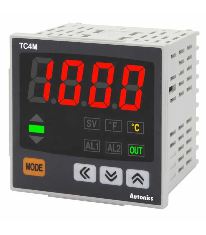 Autonics TC Series [TC4M-N4N] Temperature Indicator, 72x72 mm, Single display 4 Digit, PID Control, No Control Output, No Alarm Output, 100-240 VAC