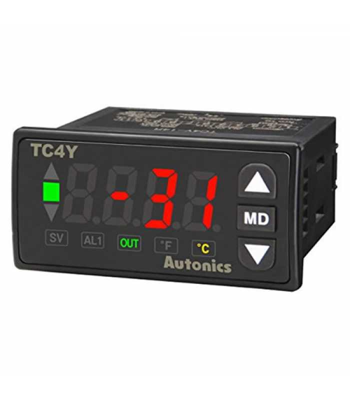 Autonics TC Series [TC4Y-N4N] Size 36x72mm, Single display, 4 Digit, PID Control, No Control Output, No Alarm output, 100-240 VAC