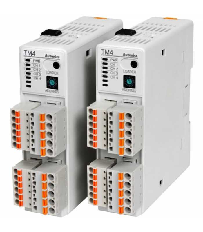 Autonics TM [TM2-42CE] 2 Channel Module, PID Temperature Controller, Current or SSR Control Output, 4 Alarms Sub Output, Expansion Module (No Power / Communication Terminal)