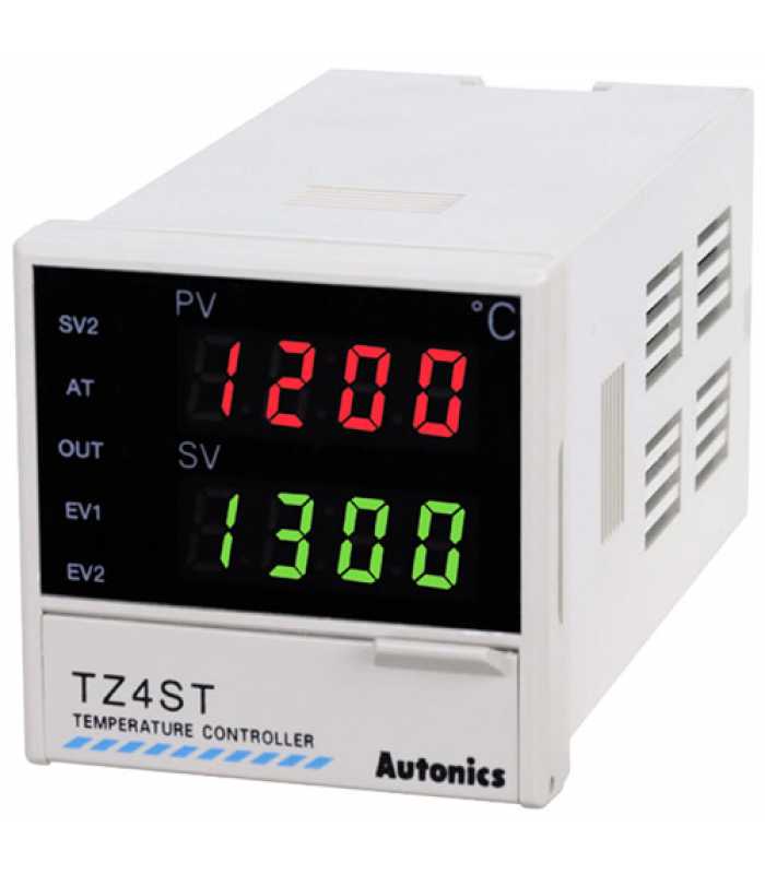 Autonics TZ4SP [TZ4SP-14R] PID Temperature Controller, 1/16 DIN, 11-Pin, Digital, Relay Output, 1 Alarm, 100-240 VAC (socket required)
